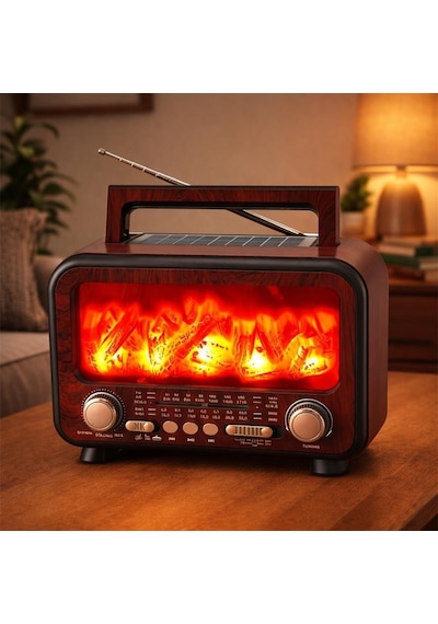 Everton Rt-754 Bluetooth Fm-usb-tf-aux Şarjlı Nostaljik Radyo Solar Panel