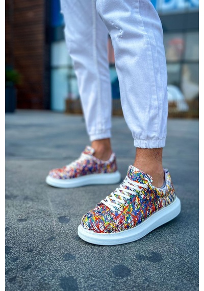 Ch254 Cbt Pittura Erkek Ayakkabı 537 Crazy Splush Beyaz Beyaz