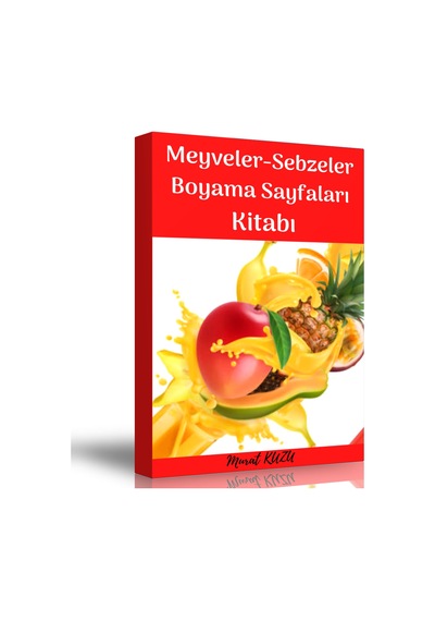 Meyveler Ve Sebzeler Boyama Sayfalar Kitabı