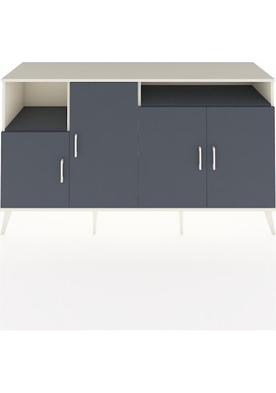Hyperion Konsol 5 Raflı 4 Kapaklı 176x44x99 Aytaşı-antrasit Aytaşı-antrasit