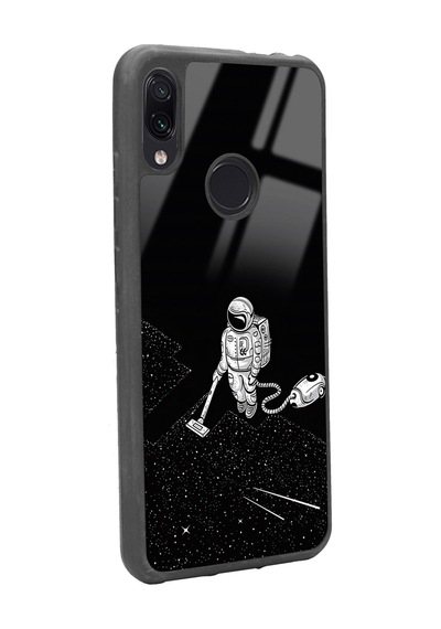Xiaomi Redmi Note 7 Astronot Tatiana Tasarımlı Glossy Telefon Kılıfı Çok Renkli