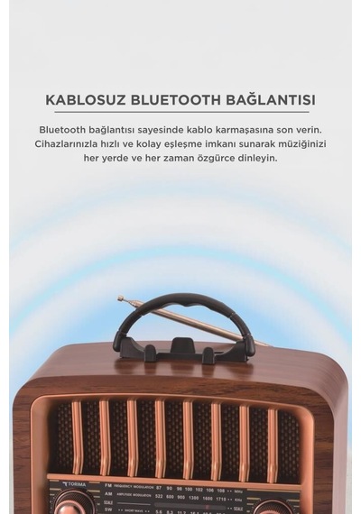 Özel Seri Bluetooth Hoparlör Nostaljik Radyo D57 Teknoloji Cihaz Eğlence