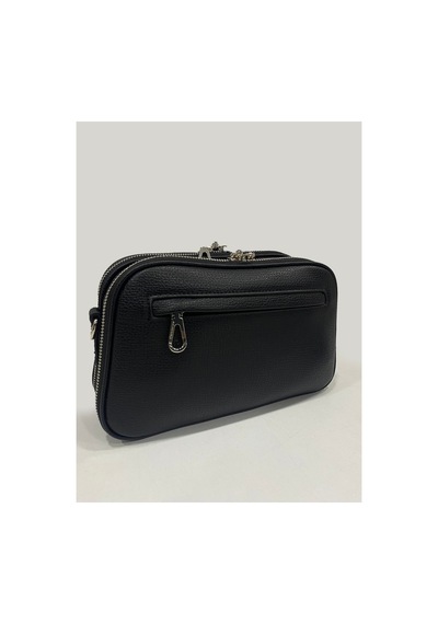 Genel Markalar Kadın İthal Premium Yumuşak Deri 5 Bölmeli Çapraz Omuz Çantası 25 X 19 X 9 Cm Siyah