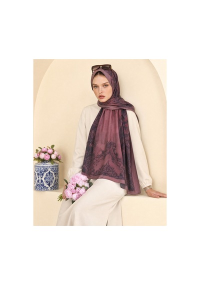 B Blueberry İtalia Soft Pamuk Viskon Şal bordo