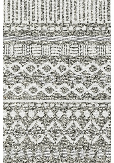 Bukle Gri Beyaz Kilim Yıkanabilir Kaymaz Taban Şönil Kilim Salon Oturma Odası Halısı Bk486