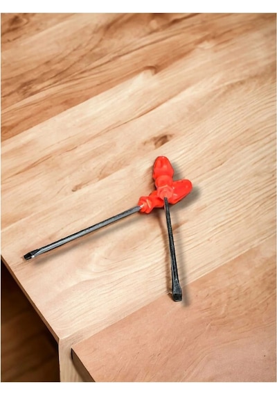 Ecole Düz Tornavida Manyetik Uç Orta Boy 6x125 Mm Krom Yanedium Çelik