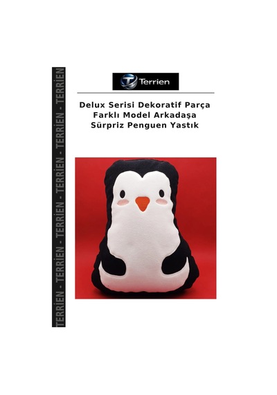 Delux Serisi Dekoratif Parça Farklı Model Arkadaşa Sürpriz Penguen Yastık Çok Renkli
