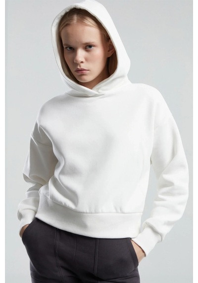 Kadın Beyaz Sweatshirt Whıte