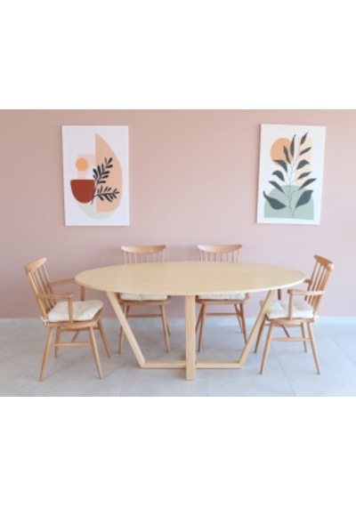Oval Yemek Masası, Modern ÇAM KAPLAMA Yemek Masası, Toplantı Masa