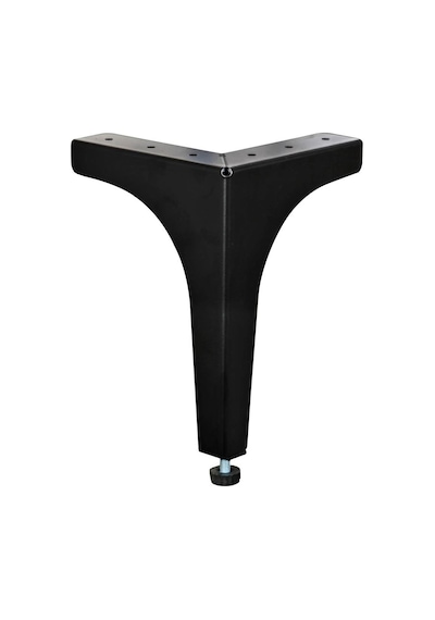 4 Adet Klas Ayak Metal 17 Cm Mat Siyah Mobilya Koltuk Ayağı