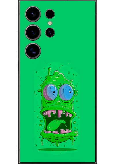 Samsung Galaxy S24 Ultra Uyumlu Şeffaf Kılıf Virüs Tasarımlı 3