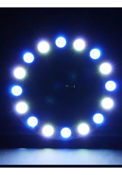 Doraled WS2812B ARGB Magic Matrix Ekran 5V Dijital Yuvarlak Pixel 35 Led Halka 96 x 77 MM
