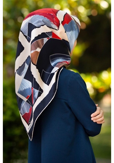 Vissona Twill İpek Eşarp - 17542 - 0033-0017 - Kadın