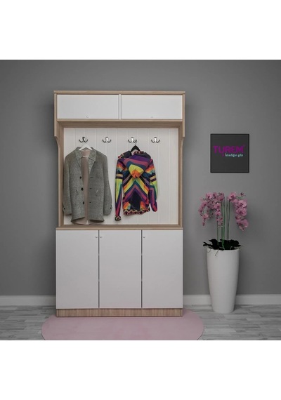 Modern Askılı Portmanto Mdf Antrasit Modern Askılı Portmanto Mdf Antrasit