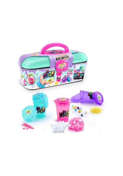 So Slime Sensörlü Slime Yapım Seti 6 Lı Slime Tozu, Süslemeler, Sensörlü Kutu Kolay Slime Hazırl Çok  Renkli