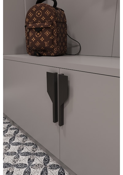 Asra Trend Vestiyer & Portmanto V-01 %100 MDF Askılı Çok Raflı Ayakkabılık Kül Gri