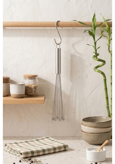 Ayarlanabilir Çelik Top Uçlu Yumurta Ve Krema Çırpıcı 25 Cm Diğer