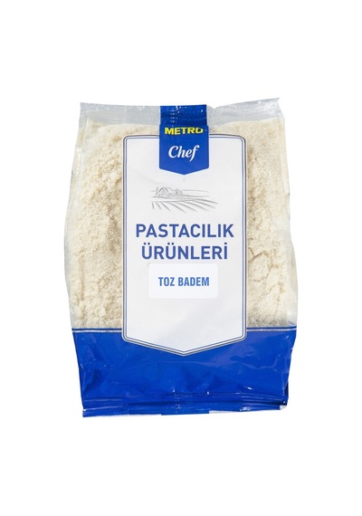 Metro Chef Toz Badem 250 G - Pastacılık Ve Tatlılar İçin Kaliteli Toz Badem 3'li Ekonomik Paket Tarı