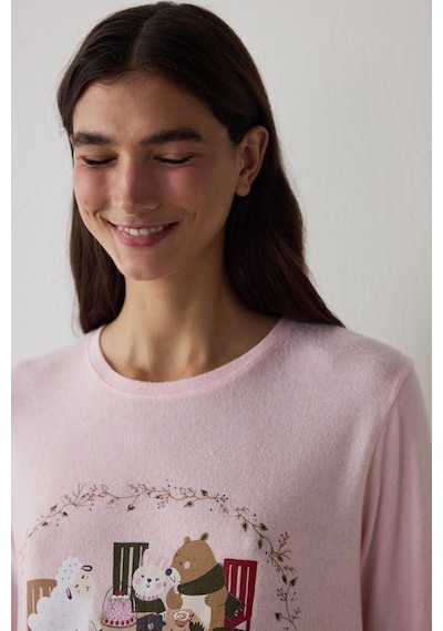 Penti Gül Kurusu Good Mood Termal Etkili Pijama Üstü