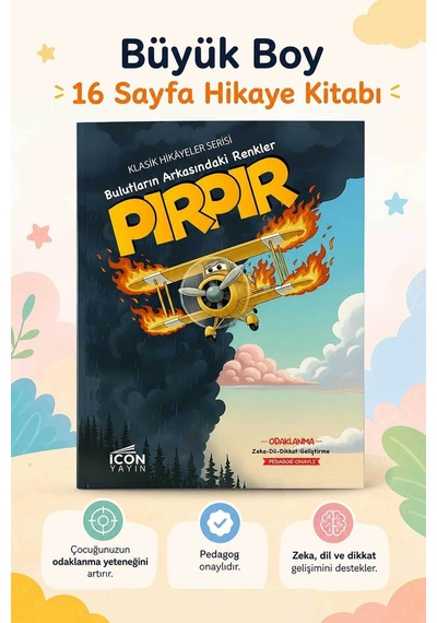 Pırpır - 16 Sayfa Eğitici Çocuk Hikaye Kitabı - Hediyeli