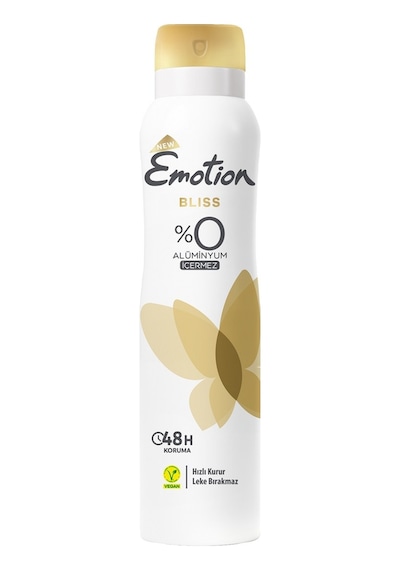 Emotion Deodorant Bliss 150ml - 48 Saat Koruma, Parabensiz 8'li Avantaj Paketi - 8 Adet Tarı