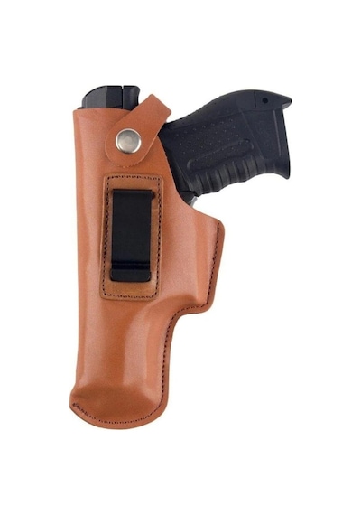 Glock Deri Tabanca İç Kılıfı Yumuşak Deri Taba Sol El-39174 Taba