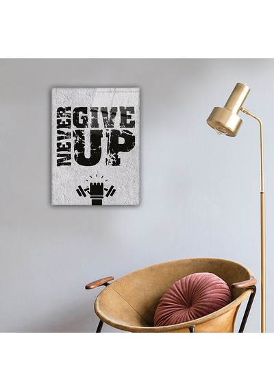 Decorita Cam Tablo | Never Give Up - 3