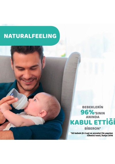Chicco Naturalfeelıng Pp 250Ml Yazılı Biberon 2 Ay