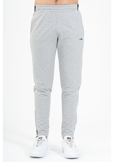 Maraton Sportswear Slimfit Erkek Dar Paça Basic Gri Melanj Eşofman Altı 15711 GRİ MELANJ