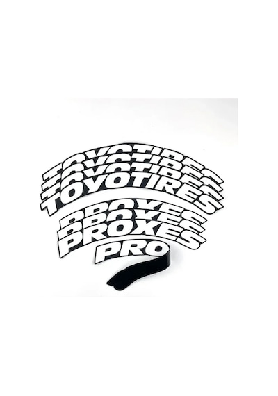 Lastik Yazısı/araba Lastik Yazısı/tire Text/ Toyotires Proxes 8 Li Set+yapıştırıcı+zımpara