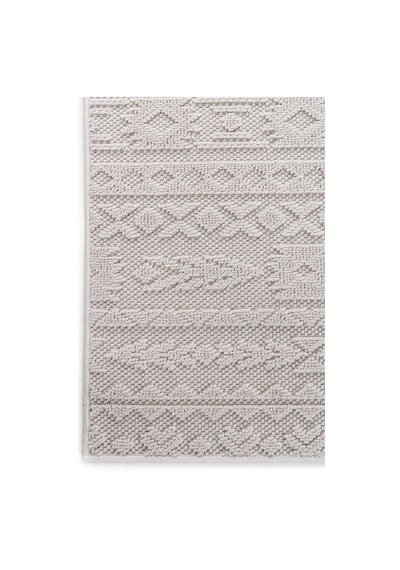 Bonnie Bo1259w Krem Halı Loop Sisal İskandinav Desen Pamuk Taban Tozuyok Salon Mutfak Koridor Halısı