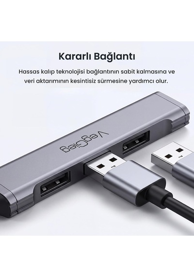 4 Portlu Type-c To Usb 3.0 + 3 Usb 2.0 Çoklayıcı Dönüştürücü Usb Hub