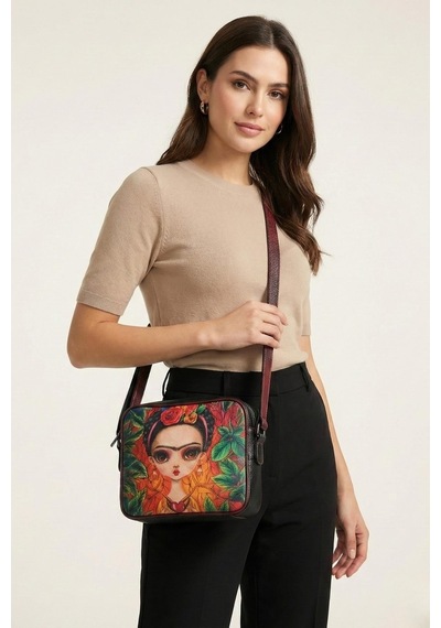 Rovebella Urban Art Crossbody Postacı Çanta Çok Renkli