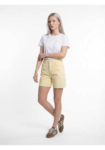 Regular Fit Kadın Şort Light Yellow