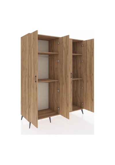 Kronos Gardrop 4 Raflı 4 Kapaklı 4 Askılı 176x59x221 Çam-çam Çam Kronos Gardrop 4 Raflı 4 Kapaklı 4 Askılı 176x59x221 Çam-çam Çam
