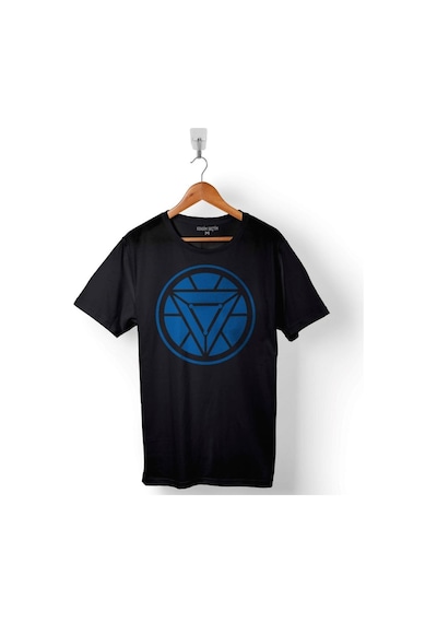 Arc Reactor Iron Man Demir Adam Baskılı Tişört Unisex T-shirt 001