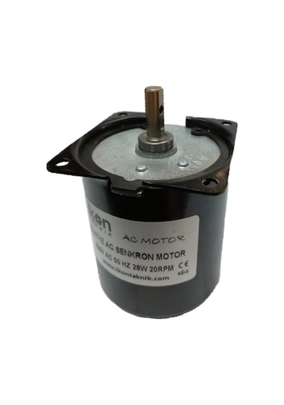 İkon Teknik AC SENKRON MOTOR 68 KTYZ 2O RPM 28 Watt 220 Volt