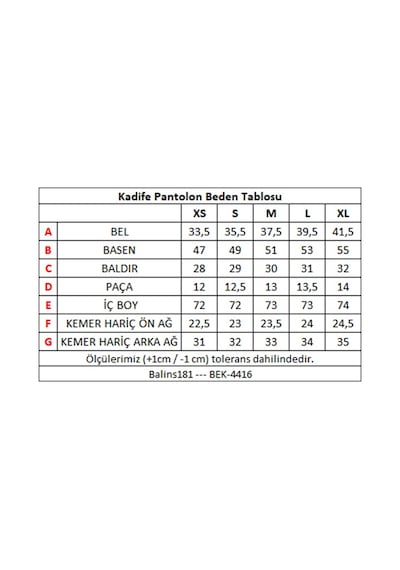 Balins Kadife Pantolon Mor