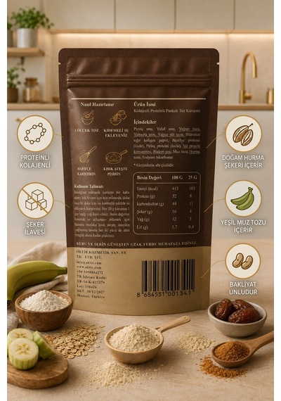 Biorenza Kolajenli Proteinli Pankek Toz Karışımı 3 Lu Paket 3 100 G