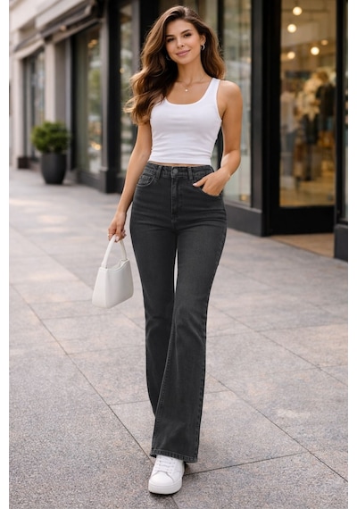 Cedy Denim Cedy Denım Yüksek Kalite Kadın 5 Cep Düşük Bel İspanyol Paça Skinnyfit Esnek Jean Pantolon C619 Antrasit Cedy Denim Cedy Denım Yüksek Kalite Kadın 5 Cep Düşük Bel İspanyol Paça Skinnyfit Esnek Jean Pantolon C619 Antrasit