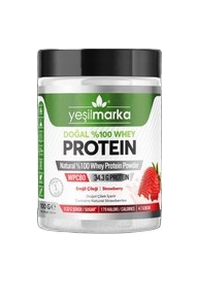 Yeşilmarka Doğal Whey Protein Tozu Ereğli Çileği 100 Gr Diğer
