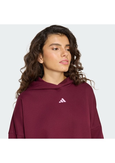 Adidas Hz0855 W 3ss Fl Hd2 Kadın Sweatshirt Bordo