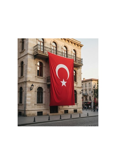 Türk Bayrağı 500x750 Cm Dış Mekan Direk Tören Kullanımı 500 x 750 CM