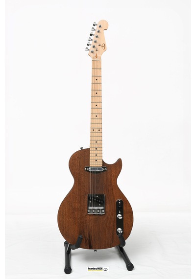 Elektro Gitar Telecaster Ceviz Custom Yıllanmış Ağaç Kişiye Özel Siyah