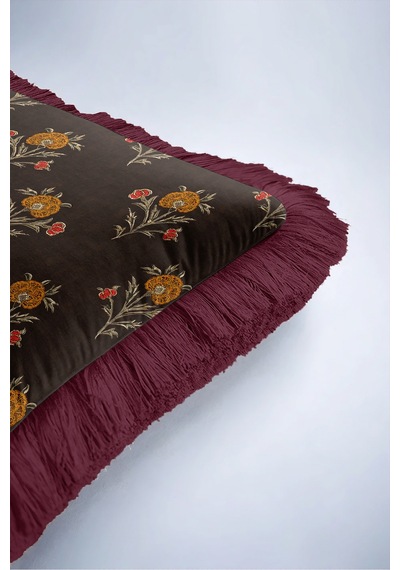 Çiçek Vintage Floral Saçaklı Yastık Kılıfı - Botanik Bohem Kahverengi Bordo Püsküllü Kırlent Kılıfı Sessiz Vadi Lime Çiçek Vintage Floral Saçaklı Yastık Kılıfı - Botanik Bohem Kahverengi Bordo Püsküllü Kırlent Kılıfı Sessiz Vadi Lime