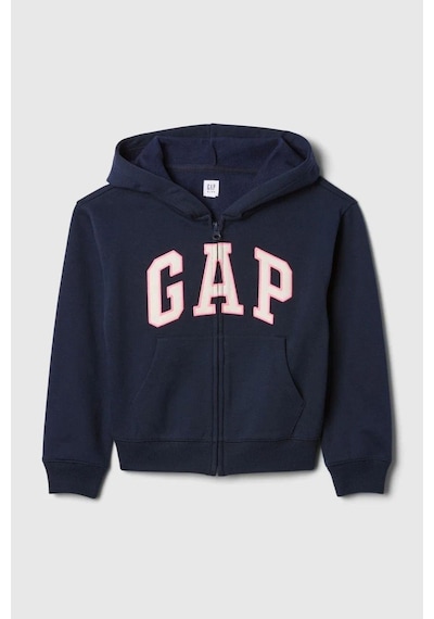 Logo Heritage Kız Çocuk Lacivert Fermuarlı Sweatshirt-9493 Lacivert
