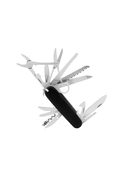 Valkyrie17 Fonksiyonlu Çok Amaçlı Multitool Kamp Çakı Profesyonel Outdoor & Günlük Kullanım Siyah