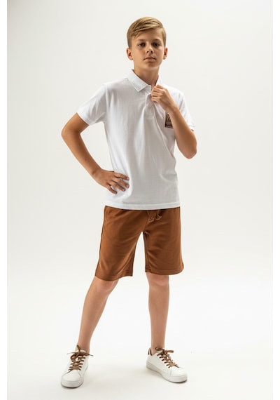 Toontoy Kids Toontoy Erkek Çocuk 2'li Şortlu Takım Polo Yaka Kısa Kollu Düğmeli T-shirt - Beli Lastikli Bağlamalı Şort 25022 Beyaz Toontoy Kids Toontoy Erkek Çocuk 2'li Şortlu Takım Polo Yaka Kısa Kollu Düğmeli T-shirt - Beli Lastikli Bağlamalı Şort 25022 Beyaz