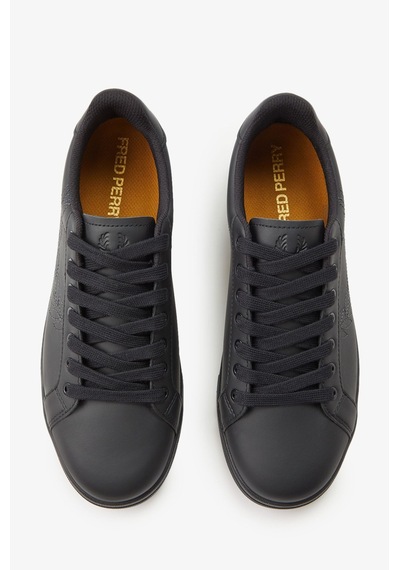 Fred Perry B1314 Leather Emb Ovd Branded Erkek Günlük Ayakkabı Siyah