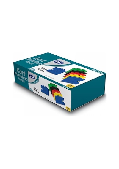 Mas Plastik Kart Muhafaza -Yatay-54x86-beyaz 50 Li 3520
